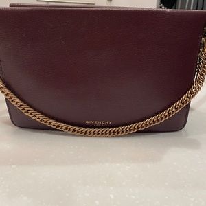 Givenchy cross3 crossbody leather bag maroon